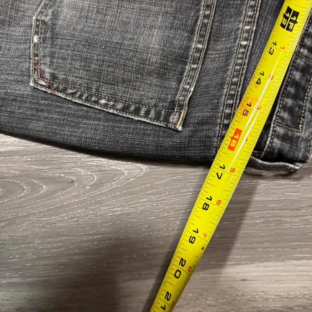 Banana Republic Straight Leg Jeans Men's 36x30 Dark Wash Denim Blk